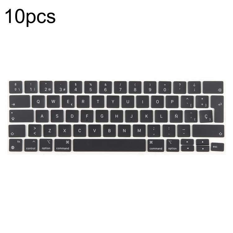 For MacBook A2251 A2289 A2238 A2338 10pcs UK Big Enter Version Keycaps, Language:Spain