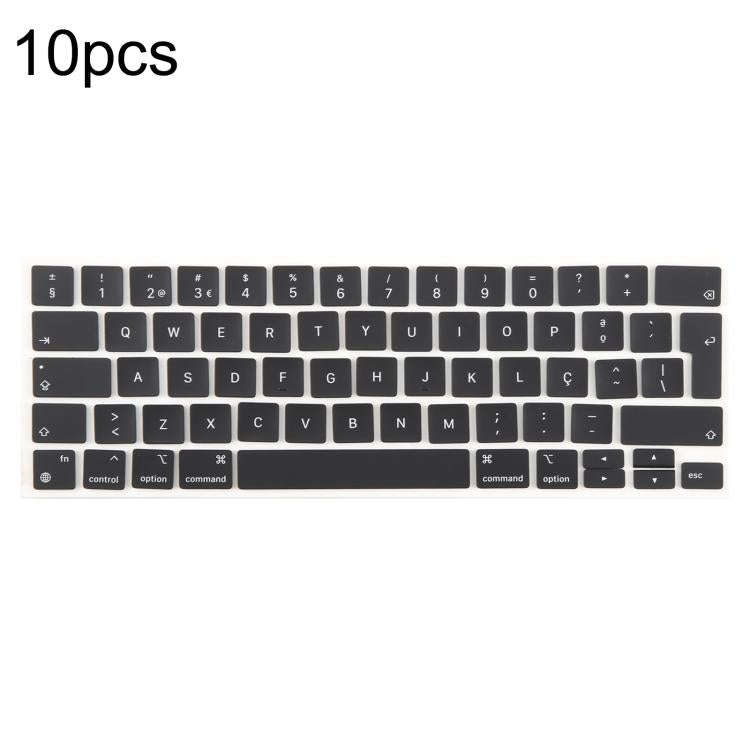 For MacBook A2251 A2289 A2238 A2338 10pcs UK Big Enter Version Keycaps, Language:Portugal