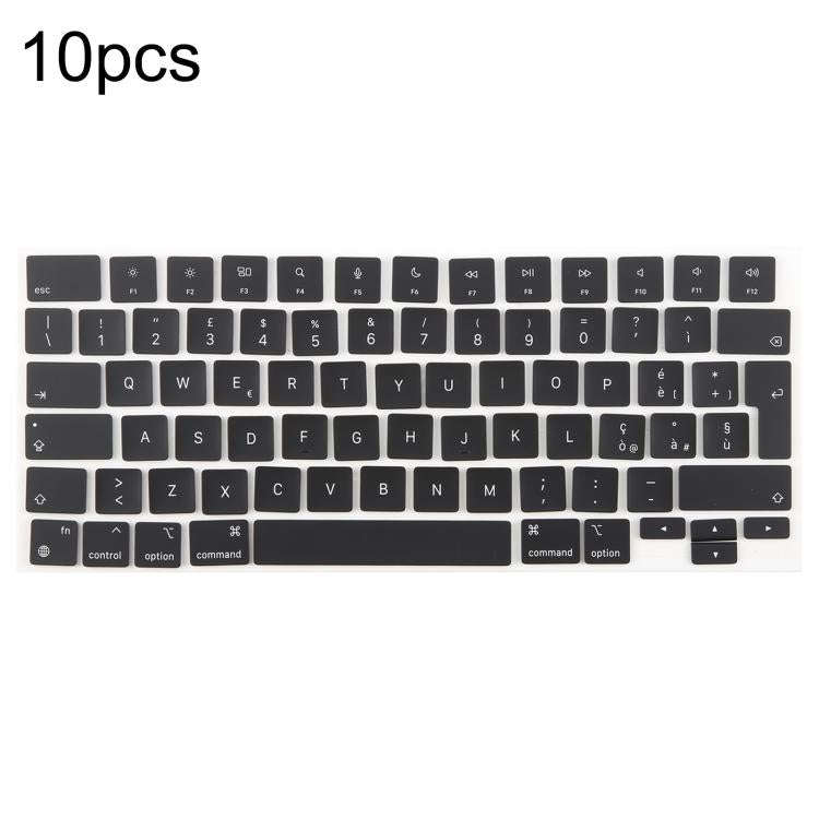 For MacBook A2442 A2485 A2779 A2780 A2991 A2992 A2918 10pcs UK Big Enter Version Keycaps, Languag...
