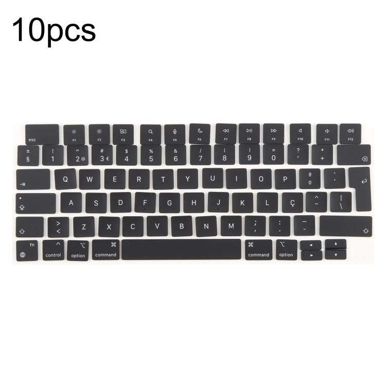 For MacBook A2442 A2485 A2779 A2780 A2991 A2992 A2918 10pcs UK Big Enter Version Keycaps, Languag...