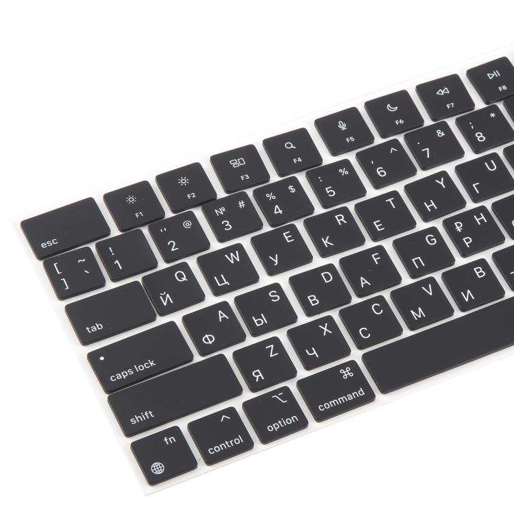 For MacBook A2442 A2485 A2779 A2780 A2991 A2992 A2918 US Small Enter Version Keycaps, Language:Ru...