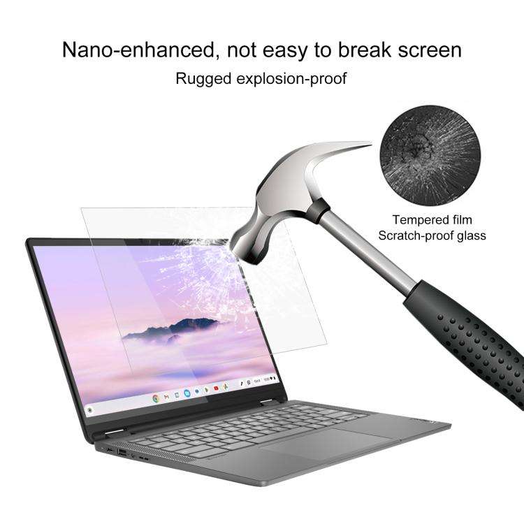 For Lenovo Chromebook Plus 14 9H 0.3mm Explosion-proof Tempered Glass Film