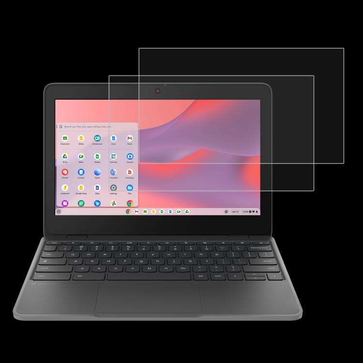 For Lenovo Chromebook 100e 11.6 2pcs 9H 0.3mm Explosion-proof Tempered Glass Film