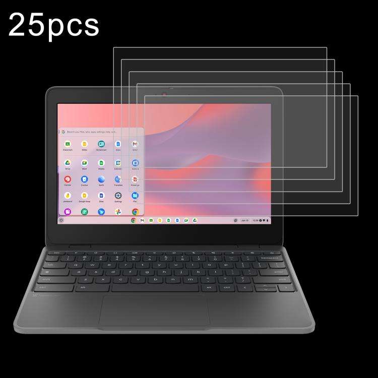 For Lenovo Chromebook 100e 11.6 25pcs 9H 0.3mm Explosion-proof Tempered Glass Film
