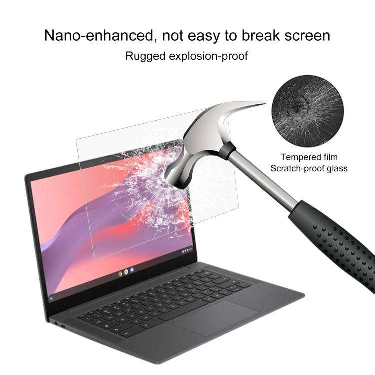 For HP Chromebook 14A 14 9H 0.3mm Explosion-proof Tempered Glass Film