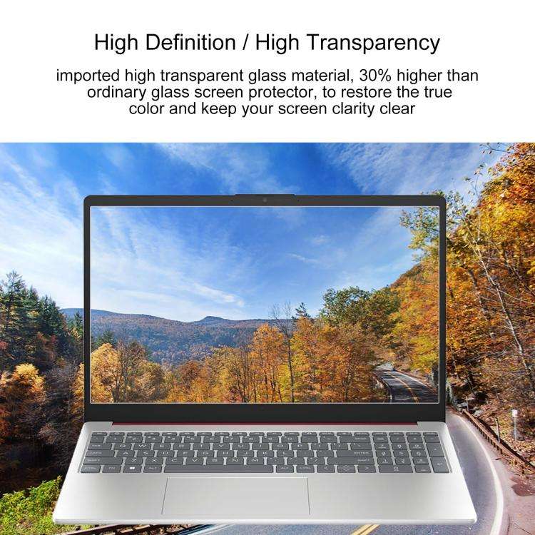 For HP 15-FD 15.6 25pcs 9H 0.3mm Explosion-proof Tempered Glass Film