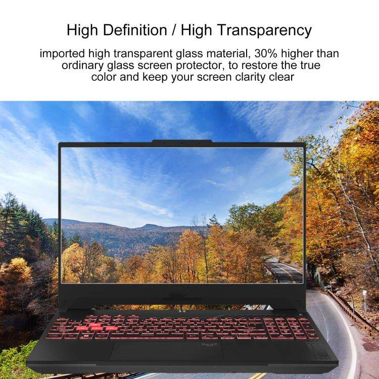 For ASUS TUF Gaming A15 FA507NVR 15.6 9H 0.3mm Explosion-proof Tempered Glass Film