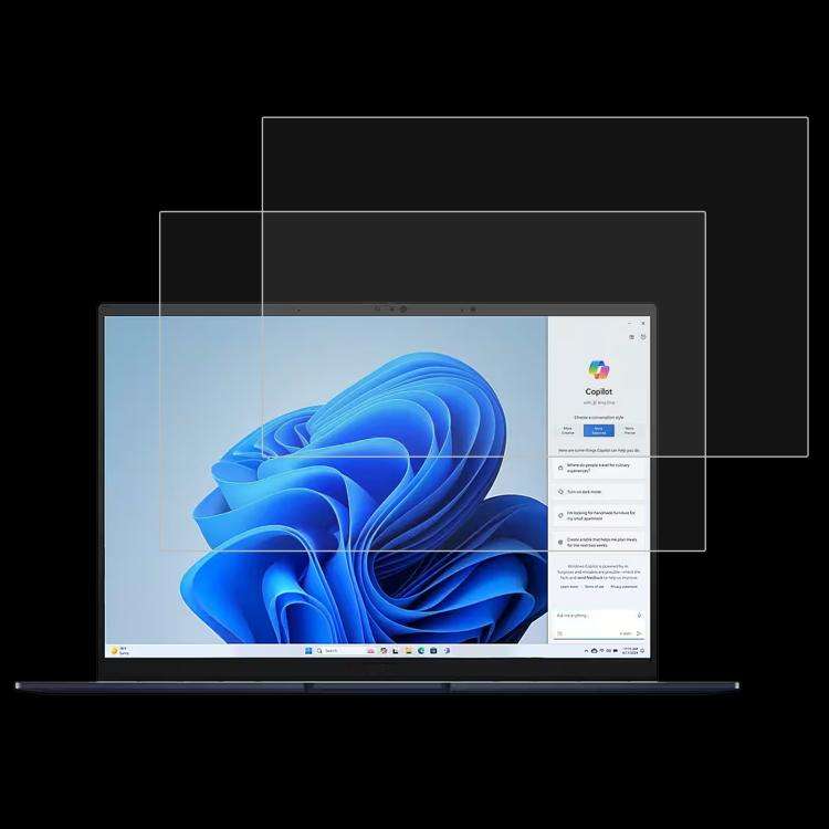 For ASUS Zenbook 14 OLED / UX3405MA 14 2pcs 9H 0.3mm Explosion-proof Tempered Glass Film