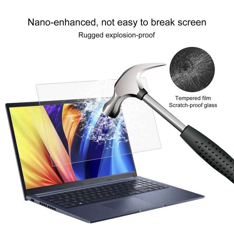 For ASUS Vivobook 15 M1502YA 15.6 2pcs 9H 0.3mm Explosion-proof Tempered Glass Film