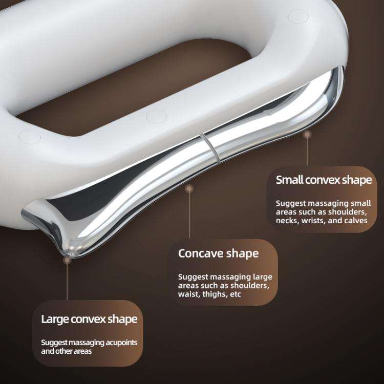 LSHOW Electric Heating EMS Meridian Dredge Fascia Knife(White)