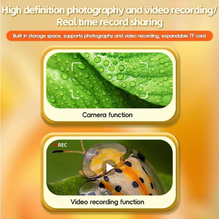 T57 2 inch IPS Screen Children Handheld Digital Microscope 500X Magnification