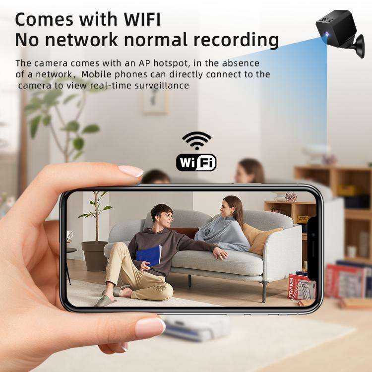 F1 1080P WiFi Mini Camera Supports Infrared Night(Black)