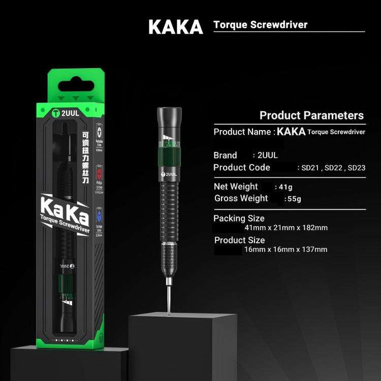 2UUL KAKA Adjustable Torque Magnetic Screwdriver, Model:Pentalobe 0.8