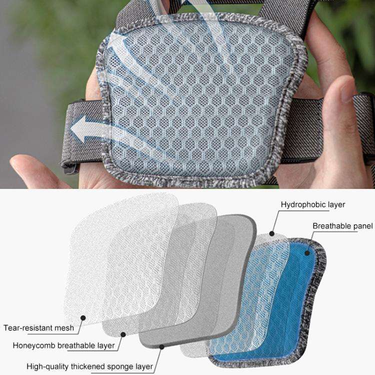 4 in 1 Quick Release Body Mount Belt Chest Strap with Mount & Screw(Grey)