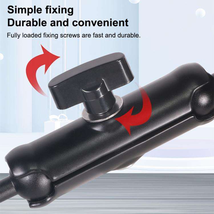 Universal Action Camera Bicycle Handlebar Clamp, Size:L 24cm(Black)