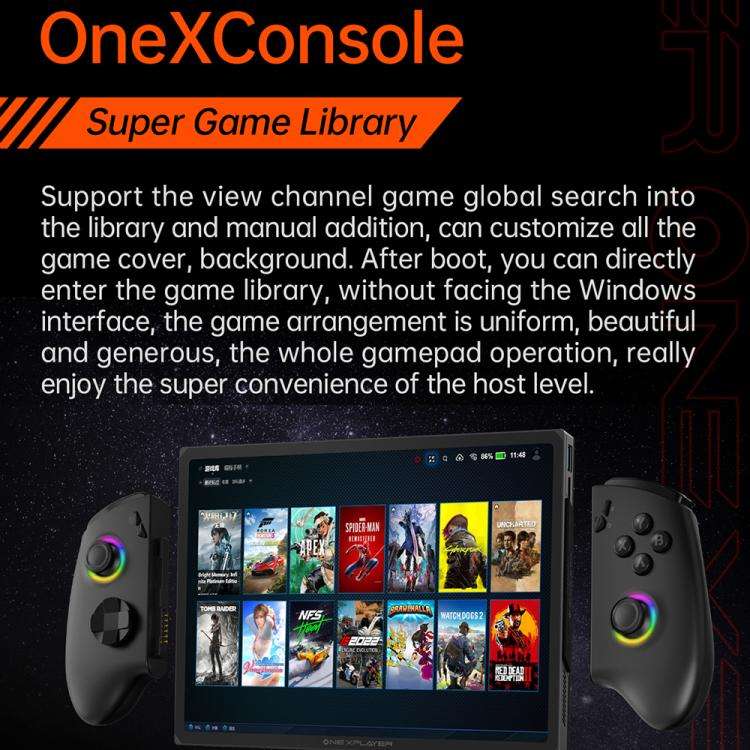ONE-NETBOOK OneXPlayer X1 Pro 10.95 inch Handheld Game Console, 64GB+4TB, Windows 11 AMD Ryzen AI...