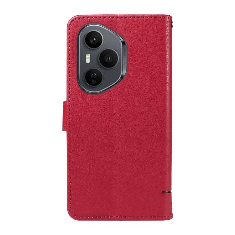 For Honor 400 Pro Global 160.8mm Adorable Cat Embossed Pattern Flip Leather Phone Case(Red)