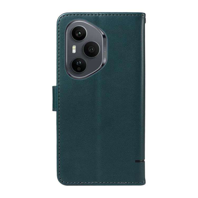 For Honor 400 Pro Global 160.8mm Adorable Cat Embossed Pattern Flip Leather Phone Case(Dark Green)