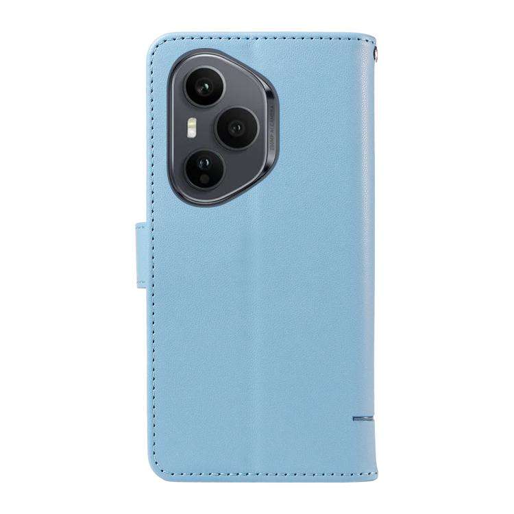 For Honor 400 Pro Global 160.8mm Adorable Cat Embossed Pattern Flip Leather Phone Case(Sky Blue)