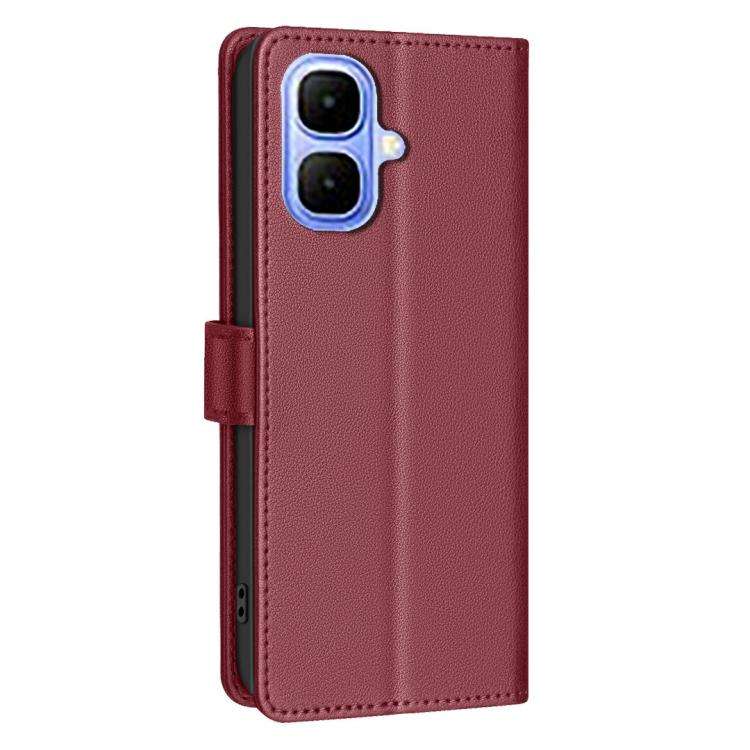 For Infinix Smart 10 4G Litchi Texture RFID Anti-theft Leather Phone Case(Red)