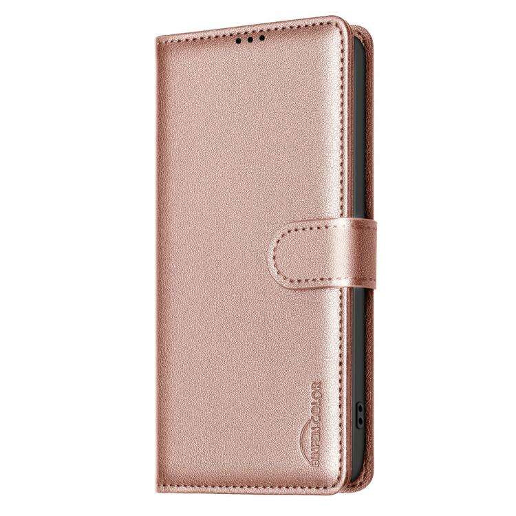 For Infinix Smart 10 4G Litchi Texture RFID Anti-theft Leather Phone Case(Gold)