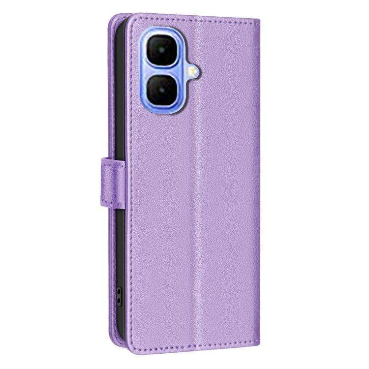 For Infinix Smart 10 4G Litchi Texture RFID Anti-theft Leather Phone Case(Purple)