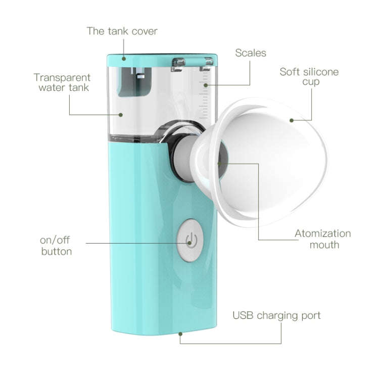 YJK079 300mAh Nano Spray Moisturizing Eye Moisturizer, Water Tank Capacity: 15ml(Blue)