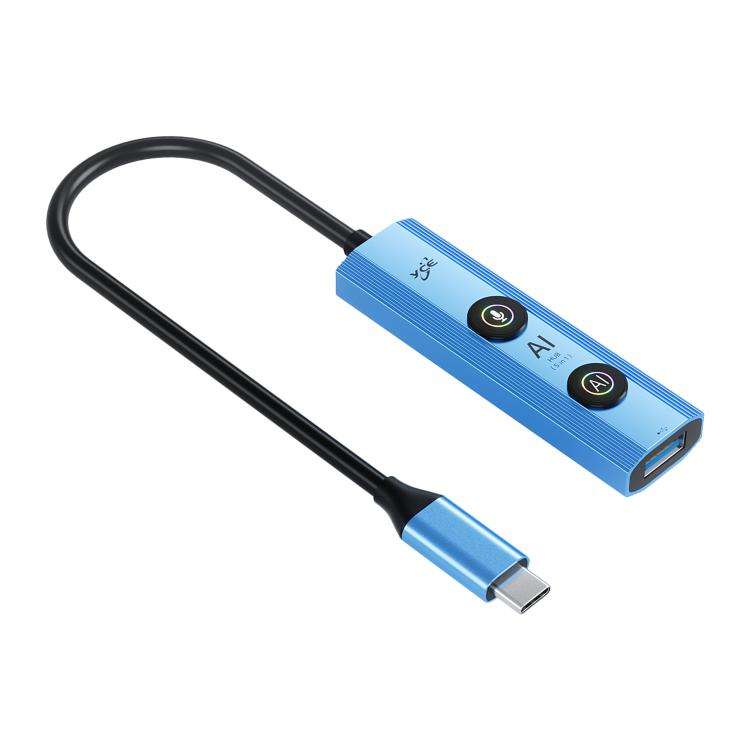 YCE V295 5 in 1 USB-C / Type-C HUB Adapter AI Docking Station(Blue)