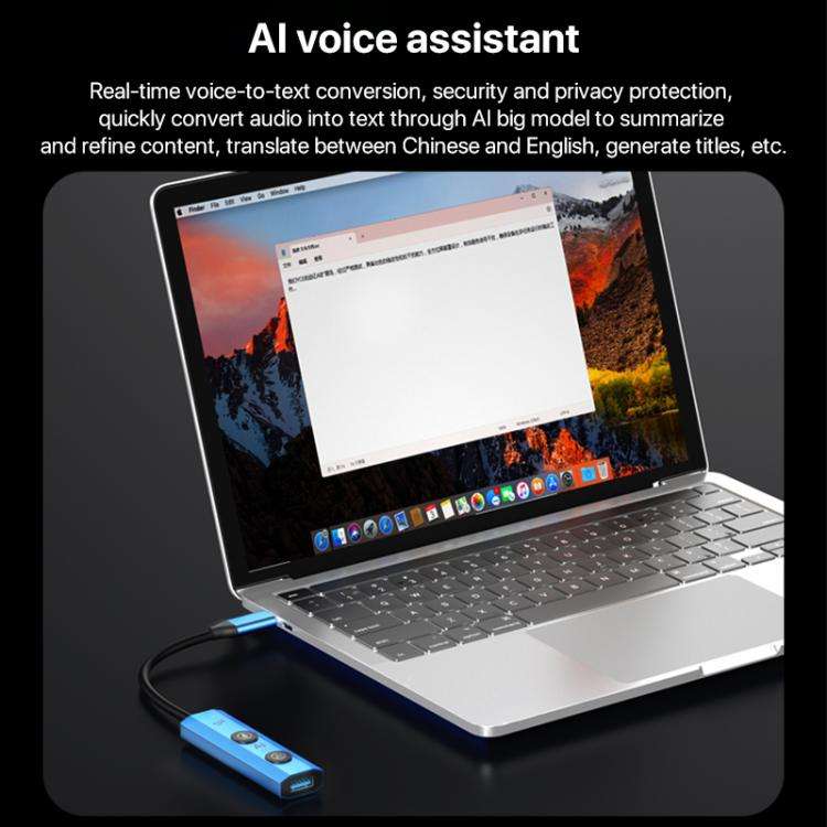YCE V295 5 in 1 USB-C / Type-C HUB Adapter AI Docking Station(Blue)