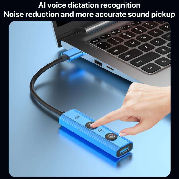 YCE V295A 5 in 1 USB3.0 HUB Adapter AI Docking Station(Blue)