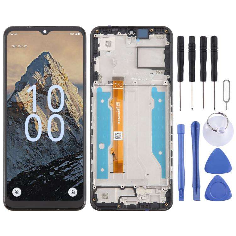 For Boost Summit 5G 2024 SN339D-SMT LCD Screen Digitizer Full Assembly with Frame(Black)