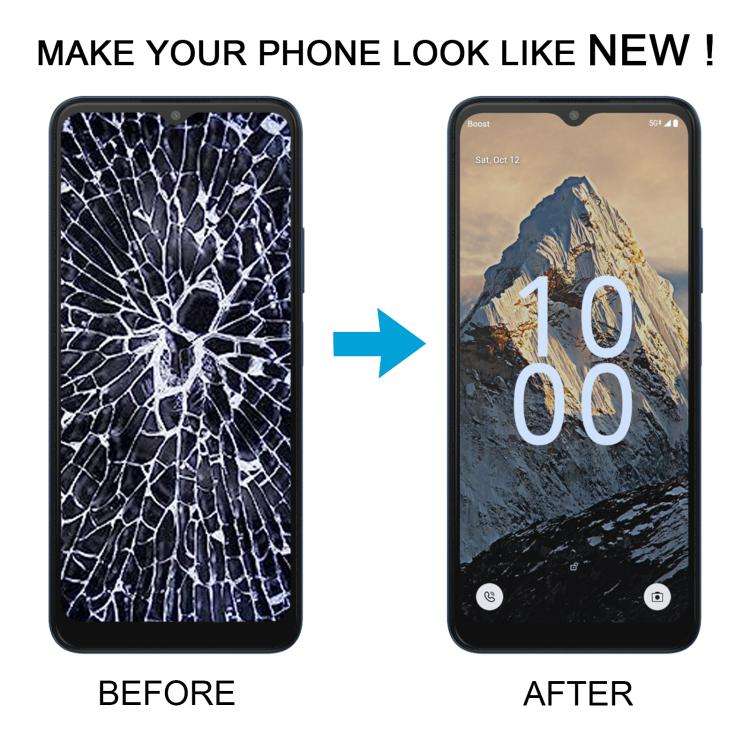 For Boost Summit 5G 2024 SN339D-SMT LCD Screen Digitizer Full Assembly with Frame(Black)