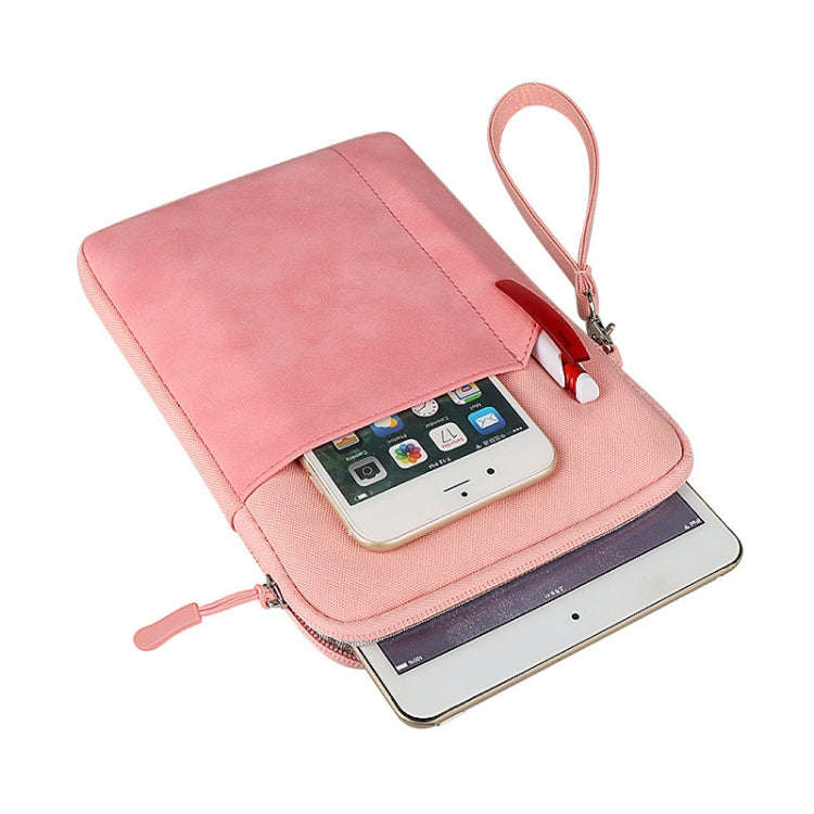 For 8 inch or Below Tablet ND00S Felt Sleeve Protective Case Inner Carrying Bag(Pink)