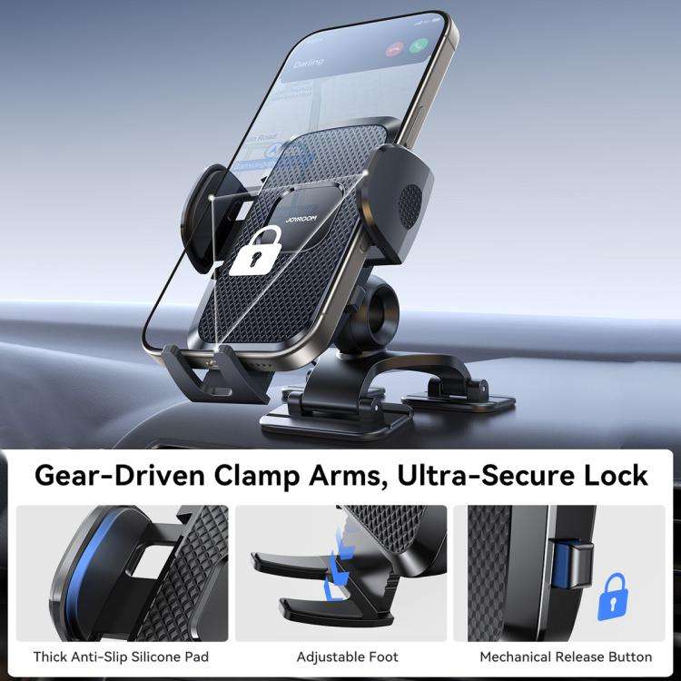 JOYROOM JR-ZS259 Mechanical Triple Adhesion Claw Car Phone Holder(Black)