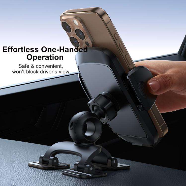 JOYROOM JR-ZS259 Mechanical Triple Adhesion Claw Car Phone Holder(Black)