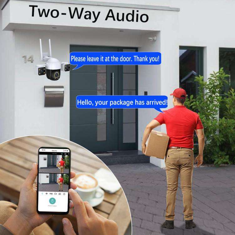 QX155 6MP Triple Camera WiFi Version Supports Humanoid Detection(US Plug)