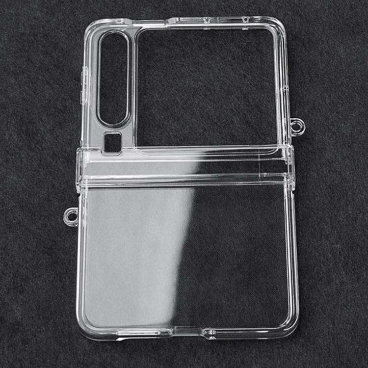 For Huawei Pura X Three Parts PC Transparent Side Buckle Shockproof Phone Case
