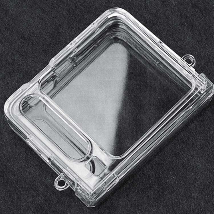 For Huawei Pura X Three Parts PC Transparent Side Buckle Shockproof Phone Case