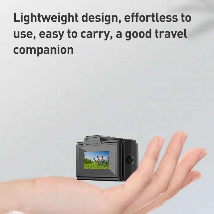 E9 1080P HD Portable Campus Mini Camera Supports 128GB TF Card(Black)