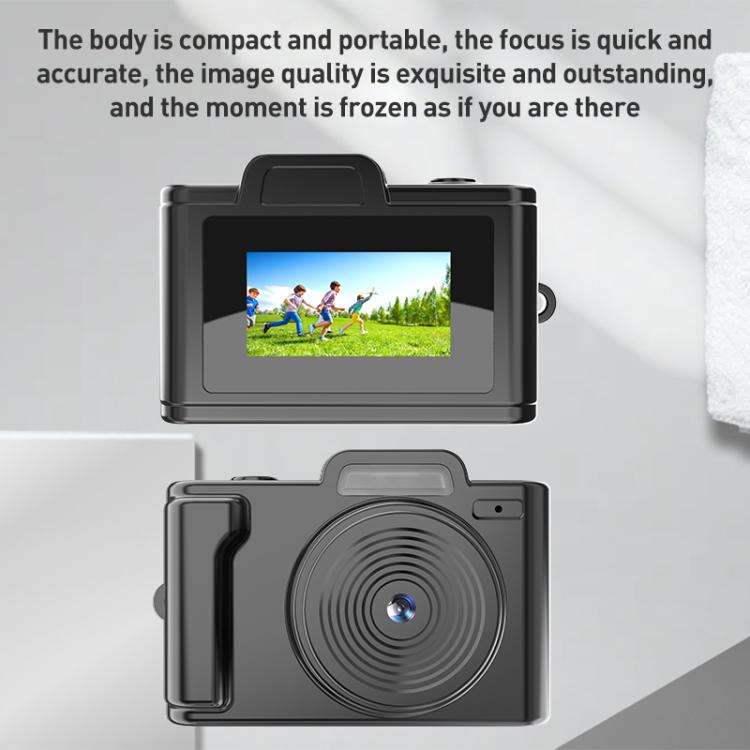 E9 1080P HD Portable Campus Mini Camera Supports 128GB TF Card(Black)
