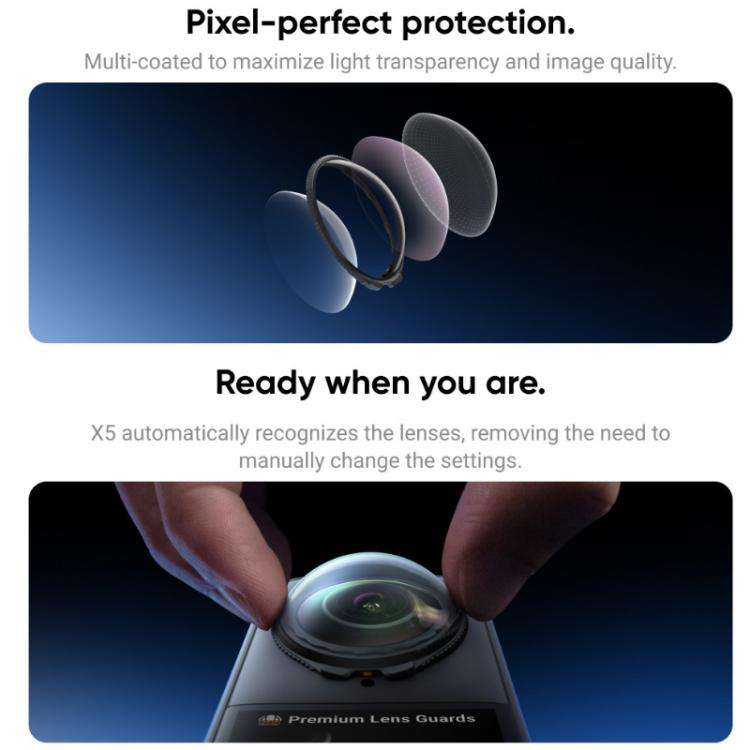 For insta360 X5 Rotating Anti-Scratch Lens Film(Glass Protection Lens)