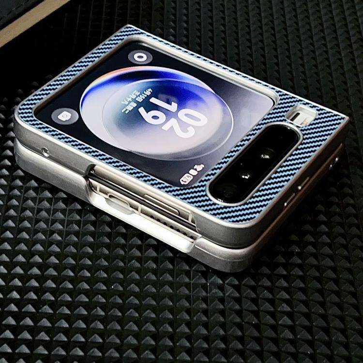 For Huawei Pura X Kevlar Carbon Fiber Ultra-thin Nameplate Shockproof Phone Case(Red)