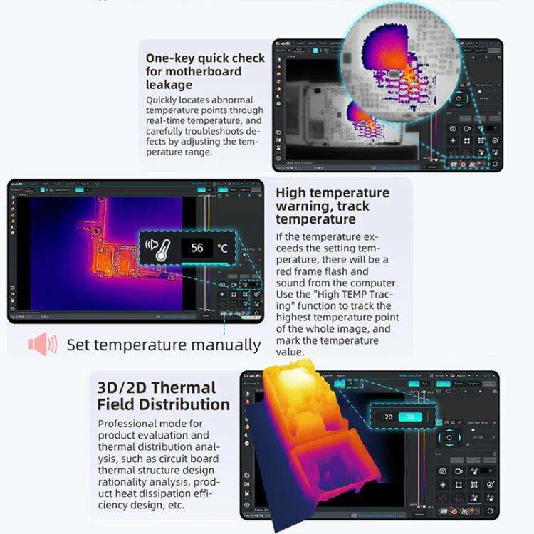 QianLi L256 iStele Dual-spectral Thermal Camera Short Circuit Thermometer