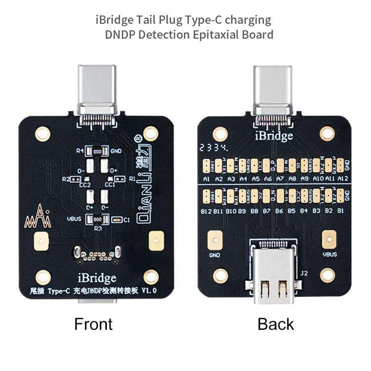 QianLi iBridge Tail Plug Charging DNDP Detection Epitaxial Board, Model:Type-C