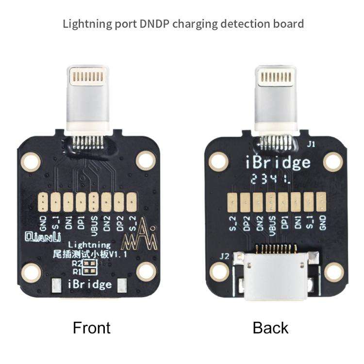 QianLi iBridge Tail Plug Charging DNDP Detection Epitaxial Board, Model:8 Pin
