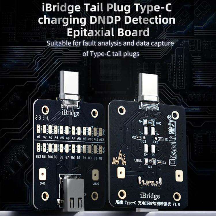 QianLi iBridge Tail Plug Charging DNDP Detection Epitaxial Board, Model:8 Pin
