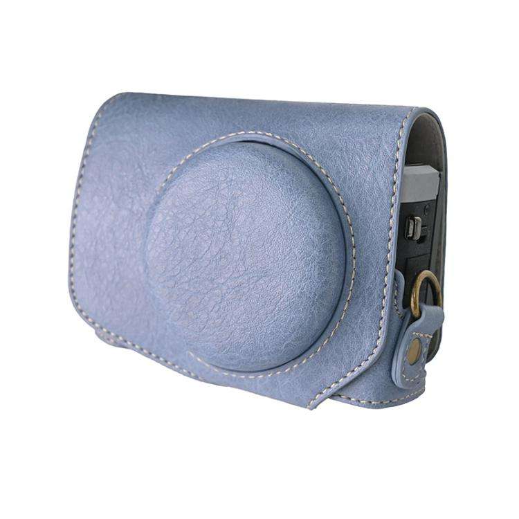 For Canon G7 X Mark III / G7X3 Retro Litchi Texture Leather Full Body Camera Case Bag with Strap(...