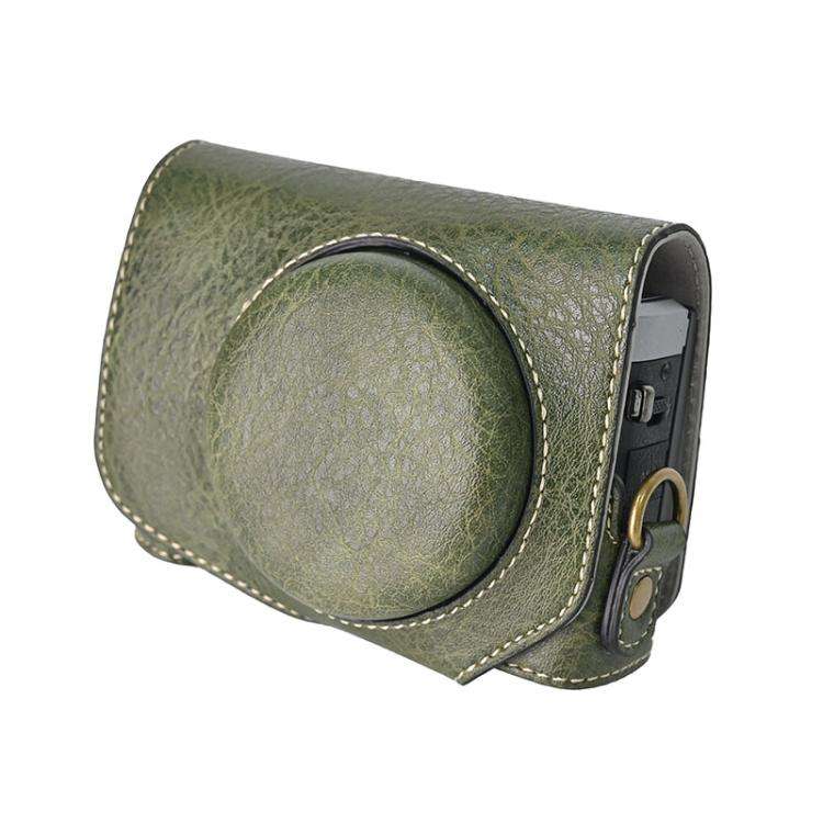 For Canon G7 X Mark III / G7X3 Retro Litchi Texture Leather Full Body Camera Case Bag with Strap(...
