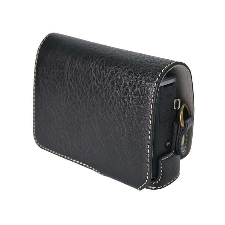 For Canon G7 X Mark III / G7X3 Retro Litchi Texture Leather Full Body Camera Case Bag with Strap(...