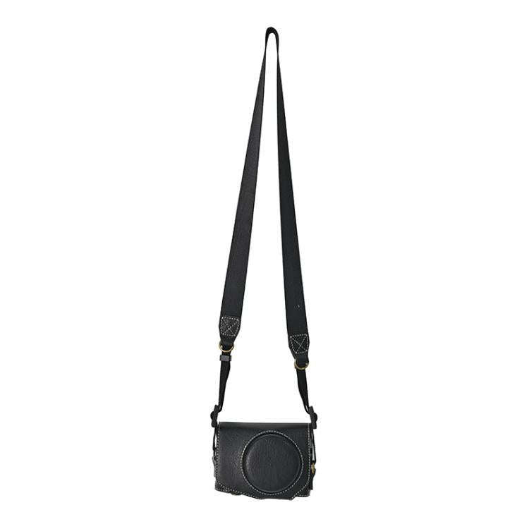 For Canon G7 X Mark III / G7X3 Retro Litchi Texture Leather Full Body Camera Case Bag with Strap(...